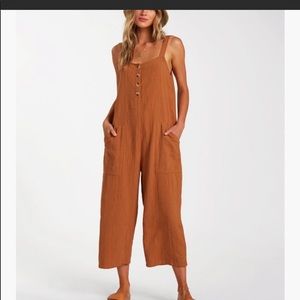 Billabong orange jumpsuit